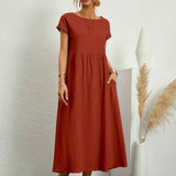 Ursina™ | Midikleid aus fliessendem Stoff