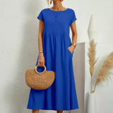 Ursina™ | Midikleid aus fliessendem Stoff