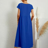 Ursina™ | Midikleid aus fliessendem Stoff
