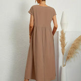 Ursina™ | Midikleid aus fliessendem Stoff