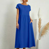 Ursina™ | Midikleid aus fliessendem Stoff