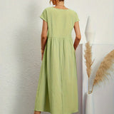 Ursina™ | Midikleid aus fliessendem Stoff