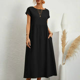 Ursina™ | Midikleid aus fliessendem Stoff