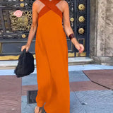 Quirine™ | Maxikleid mit Überkreuzung vorne
