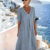 Wrenley™ | Lässiges, locker sitzendes Maxikleid