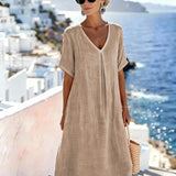 Wrenley™ | Lässiges, locker sitzendes Maxikleid