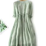 Nadège™ | Maxikleid mit Federbesatz