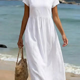 Ursina™ | Midikleid aus fliessendem Stoff