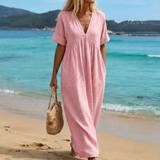 Viviana™ | Schlichtes langes Kleid